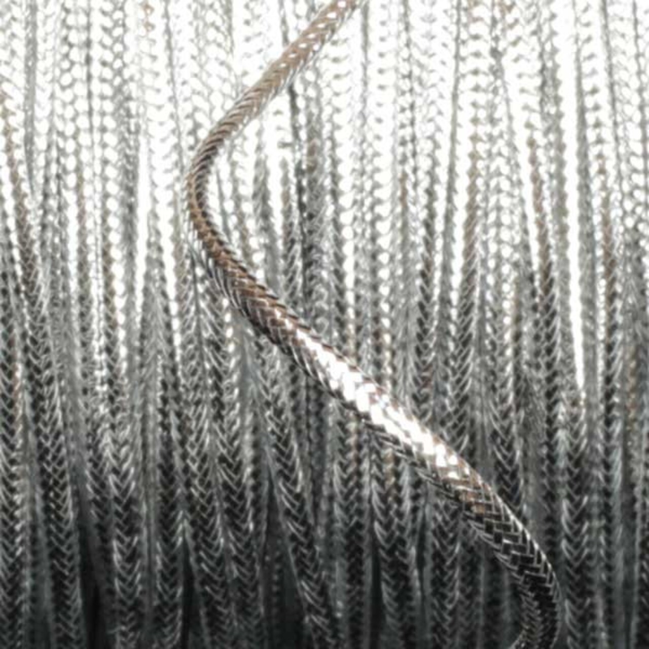 The Ribbon People Braided Silver Craft Cord 0.25" x 218 Yards